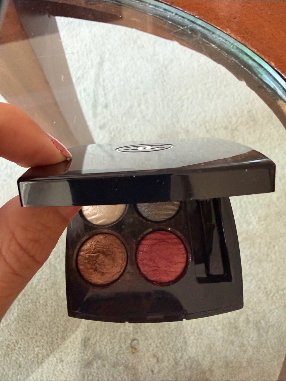 🗽Chanel Eyeshadow Quad — Bronze & Burgundy Shades
